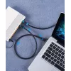 Vention Cat.8 S/FTP vītais vads 1 m Melns RJ-45 zeltīts