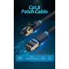 Vention Cat.8 S/FTP vītais vads 1 m Melns RJ-45 zeltīts