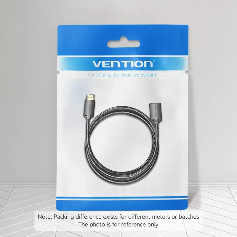 Vention AHCBI HDMI-A spraudnis–HDMI-A ligzda pagarinātājs, 3 m, 4K@60Hz, PVC, melns