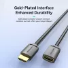 Vention AHCBI HDMI-A spraudnis–HDMI-A ligzda pagarinātājs, 3 m, 4K@60Hz, PVC, melns