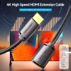 Vention AHCBI HDMI-A spraudnis–HDMI-A ligzda pagarinātājs, 3 m, 4K@60Hz, PVC, melns