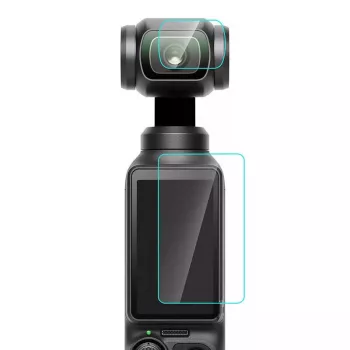 Rūdīta stikla lēcas un ekrāna aizsargs Puluz DJI OSMO Pocket 3 PU950T