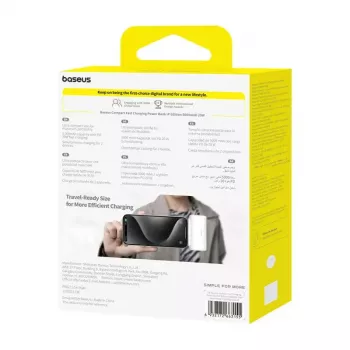Powerbank Baseus Compact IP 5000mAh 20W (balts)