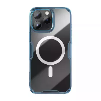 TPU maciņš Nillkin Nature iPhone 16 Plus — Magnētisks, Zils, plāns aizsargmaciņš