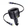 Auto lādētājs Baseus Enjoyment Max 90W ar USB-C un USB-A portiem