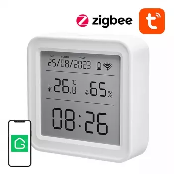 Temperatūras un mitruma sensors Gosund ST17 Zigbee ar LCD displeju