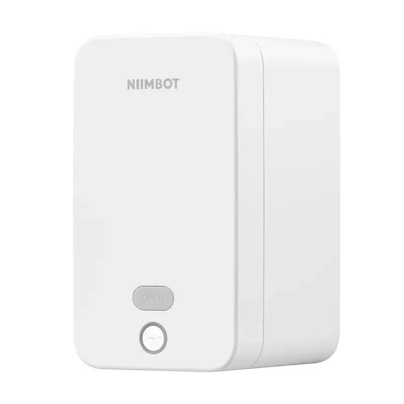 Lentu printeris NIIMBOT K2 Balts — pārnēsājams Bluetooth lentu printeris, kompakts dizains