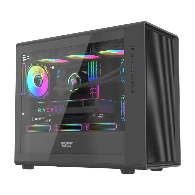 Datora korpuss Darkflash DB460M Micro ATX Melns