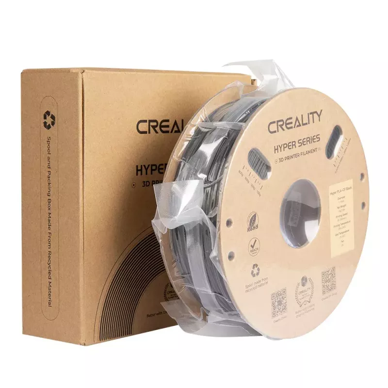 Creality 3D Hyper PLA-CF oglekļa šķiedra Melns 1 kg