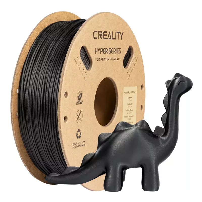 Creality 3D Hyper PLA-CF oglekļa šķiedra Melns 1 kg