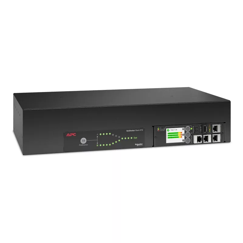 APC NetShelter Rack Automātiskais Pārslēdzējs, 2U, 32A, 230V, 2 IEC 309 IN, 16 C13, 2 C19 OUT, 50/60 Hz