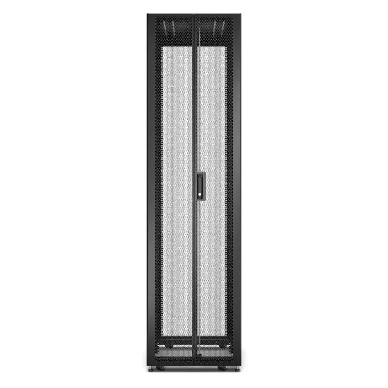 APC Easy Rack ER6800 48U statīvs, melns, ar jumtu, riteņiem, kājām, 4 stiprinājumiem un apakšu, bez sānu paneļiem, 2258x600x1000 mm