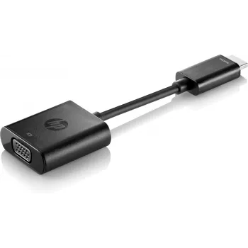 HP HDMI uz VGA adapteris, 0.045 m, HDMI, VGA (D-Sub), Vīrietis, Sieviete, Melns
