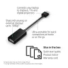 HP HDMI uz VGA adapteris, 0.045 m, HDMI, VGA (D-Sub), Vīrietis, Sieviete, Melns