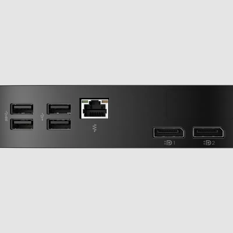 HP Pro t550 plānā klienta dators, 2 GHz Intel Celeron J6412, 8 GB RAM, 32 GB eMMC, Intel UHD Graphics, IGEL OS, Wi-Fi 6, melnā krāsā