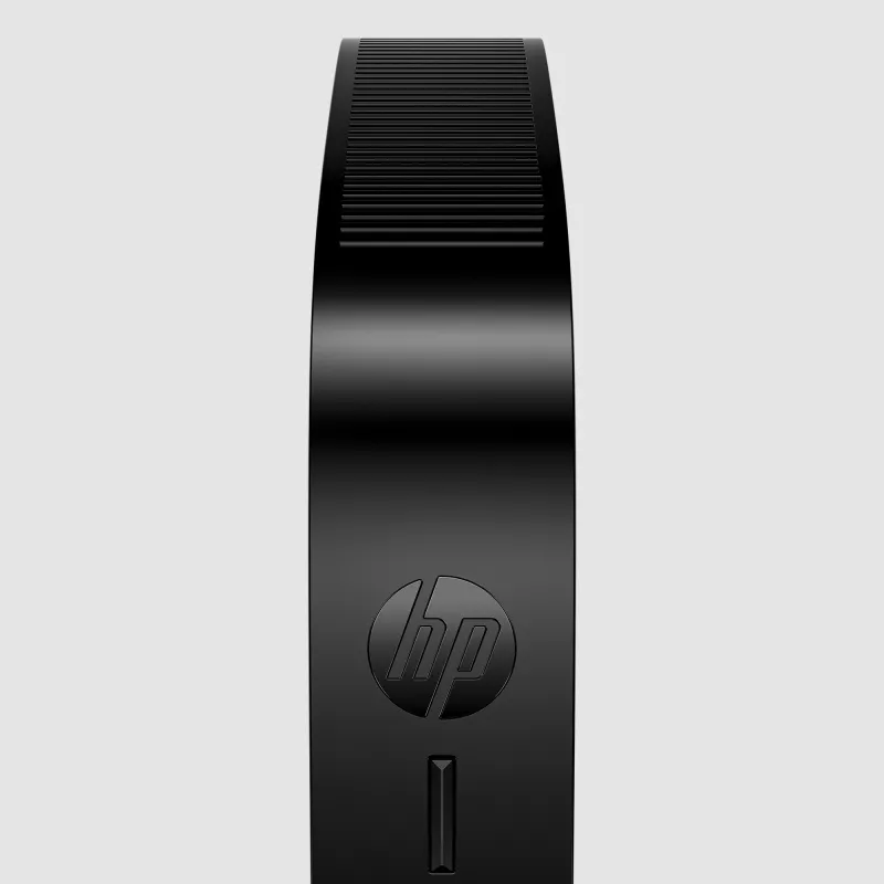 HP Pro t550 plānā klienta dators, 2 GHz Intel Celeron J6412, 8 GB RAM, 32 GB eMMC, Intel UHD Graphics, IGEL OS, Wi-Fi 6, melnā krāsā