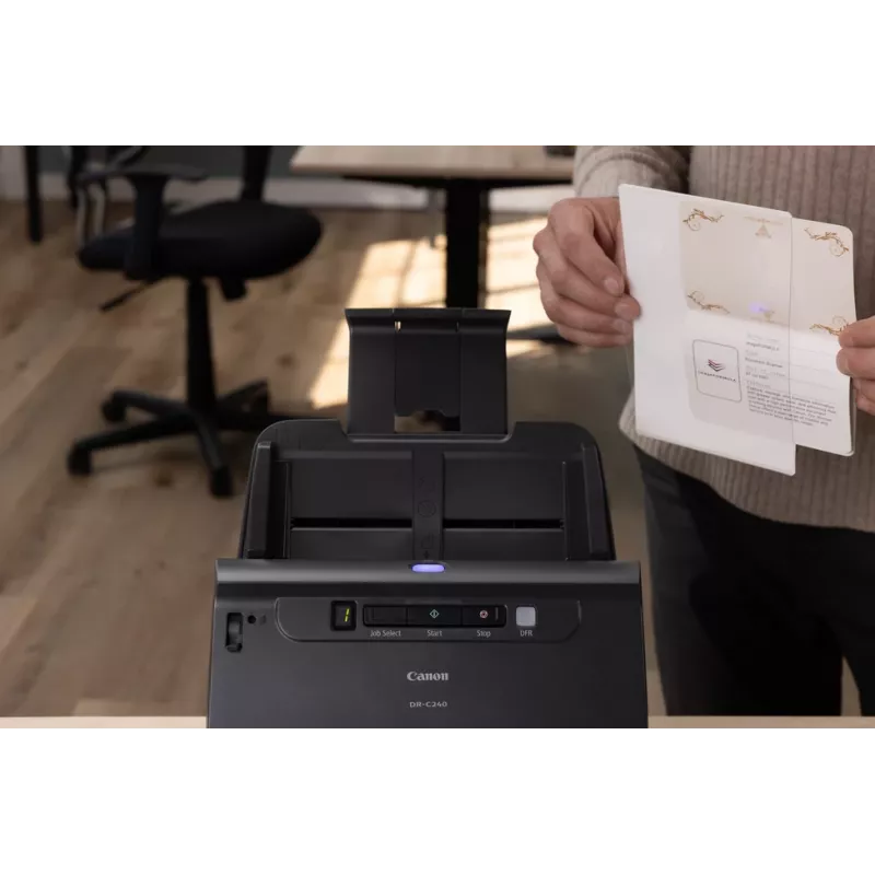 Canon imageFORMULA DR-C240 Divpusējais galda dokumentu skeneris, 216 x 3000 mm, 600 x 600 DPI, 24 bit, 45 ppm