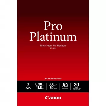 Canon PT-101 Pro Platinum Fotopapīrs A3 - 20 loksnes
