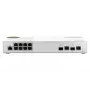 QNAP QSW-M2108-2C tīkla slēdzis, pārvaldīts L2, 2.5G Ethernet (100/1000/2500), pelēks, balts