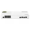 QNAP QSW-M2108-2C tīkla slēdzis, pārvaldīts L2, 2.5G Ethernet (100/1000/2500), pelēks, balts