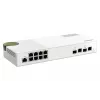 QNAP QSW-M2108-2C tīkla slēdzis, pārvaldīts L2, 2.5G Ethernet (100/1000/2500), pelēks, balts