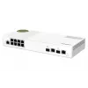 QNAP QSW-M2108-2C tīkla slēdzis, pārvaldīts L2, 2.5G Ethernet (100/1000/2500), pelēks, balts
