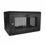 StarTech.com 2-Post 6U sienas montāžas tīkla skapis ar 1U plauktu, 19 collu sienas servera statīvs datu/tīkla/AV/elektronikas/datoru aprīkojumam, mazs ventilējams skapis