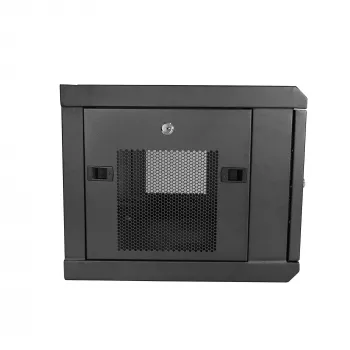 StarTech.com 2-Post 6U sienas montāžas tīkla skapis ar 1U plauktu, 19 collu sienas servera statīvs datu/tīkla/AV/elektronikas/datoru aprīkojumam, mazs ventilējams skapis