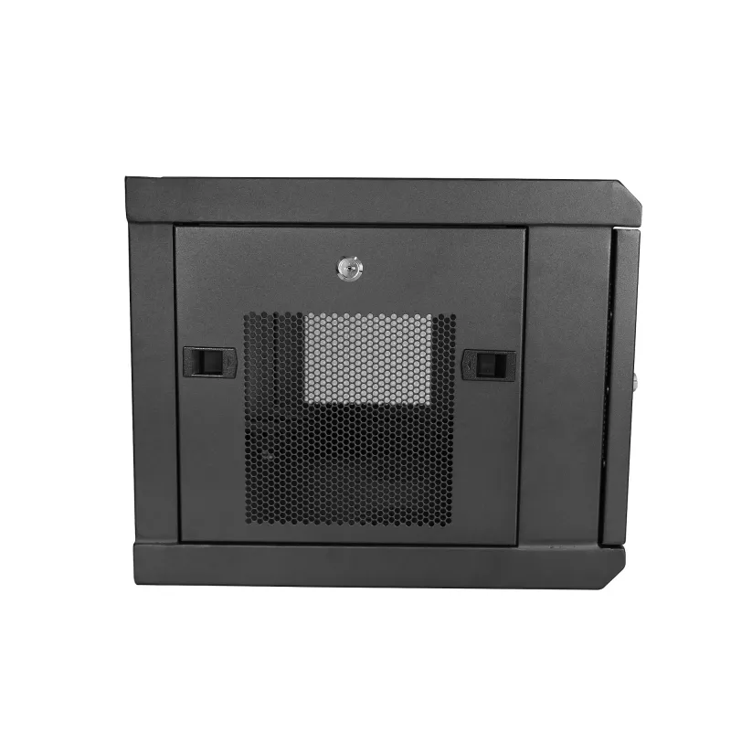 StarTech.com 2-Post 6U sienas montāžas tīkla skapis ar 1U plauktu, 19 collu sienas servera statīvs datu/tīkla/AV/elektronikas/datoru aprīkojumam, mazs ventilējams skapis