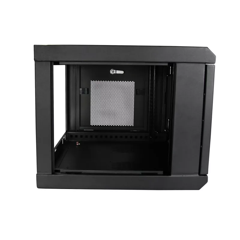 StarTech.com 2-Post 6U sienas montāžas tīkla skapis ar 1U plauktu, 19 collu sienas servera statīvs datu/tīkla/AV/elektronikas/datoru aprīkojumam, mazs ventilējams skapis