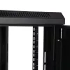 StarTech.com 2-Post 6U sienas montāžas tīkla skapis ar 1U plauktu, 19 collu sienas servera statīvs datu/tīkla/AV/elektronikas/datoru aprīkojumam, mazs ventilējams skapis