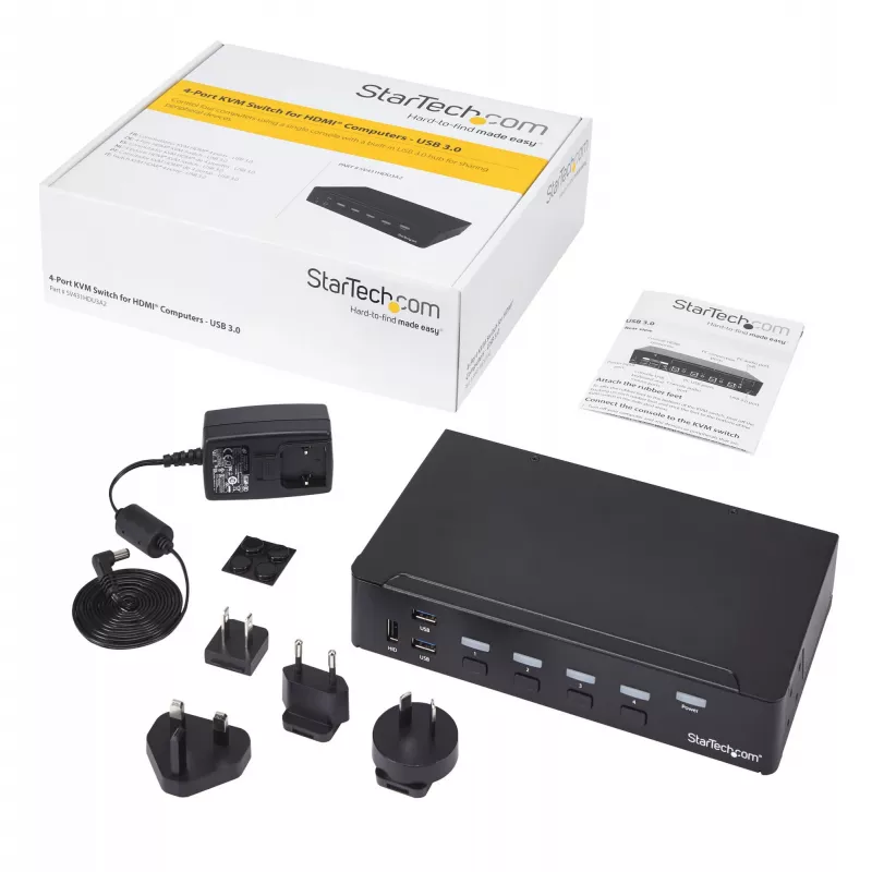 StarTech.com 4-Port HDMI KVM slēdzis - USB 3.0 - 1080p