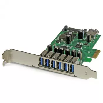 StarTech.com 7-Portu PCI Express USB 3.0 Karte - Standarta un zema profila dizains