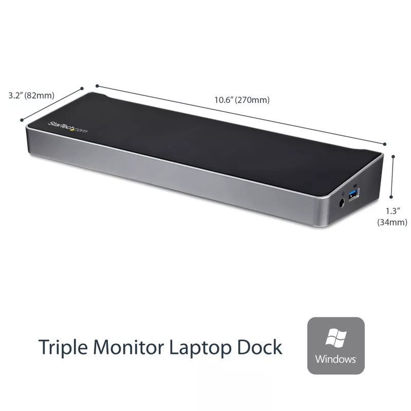 StarTech.com USB 3.0 dokstacija trīs monitoriem - 1x HDMI - 2x DisplayPort