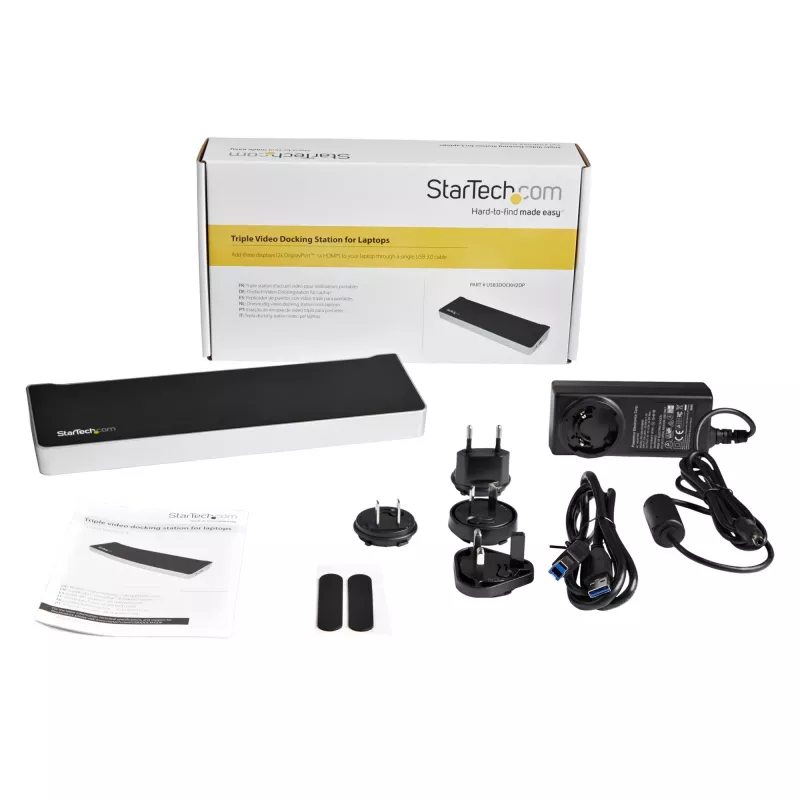 StarTech.com USB 3.0 dokstacija trīs monitoriem - 1x HDMI - 2x DisplayPort