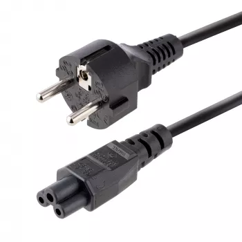 StarTech.com 3m Laptop Strāvas Kabelis, EU Schuko uz C5, 2.5A 250V, 18AWG