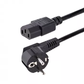 StarTech.com 3m (10 pēdas) datora barošanas vads, 18AWG, EU Schuko uz C13, 250V 10A, melns