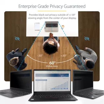 StarTech.com 17.3 collu 16:9 klēpjdatora privātuma filtrs, pretatspīduma ekrāns ar 51% zilās gaismas samazinājumu, piezīmjdatora ekrāna aizsargs ar +/- 30 grādu skata leņķi, matēts/spīdīgs
