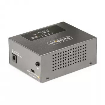 StarTech.com 4 portu Multi-Gigabit PoE++ injektors, 5/2.5/1G Ethernet (NBASE-T), PoE/PoE+/PoE++ (802.3af/802.3at/802.3bt), 160W budžets, sienas/DIN sliežu stiprinājums, nepārvaldīts