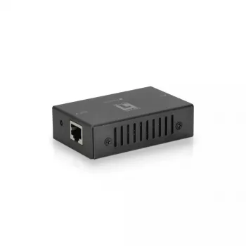 LevelOne POR-0101 PoE+ atkārtotājs, 2x Fast Ethernet, 10Base-T/100Base-TX, līdz 100 m, pelēks