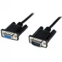 StarTech.com 2m Melns DB9 RS232 Seriālais Null Modema Kabelis F/M