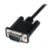 StarTech.com 2m Melns DB9 RS232 Seriālais Null Modema Kabelis F/M