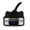 StarTech.com 2m Melns DB9 RS232 Seriālais Null Modema Kabelis F/M