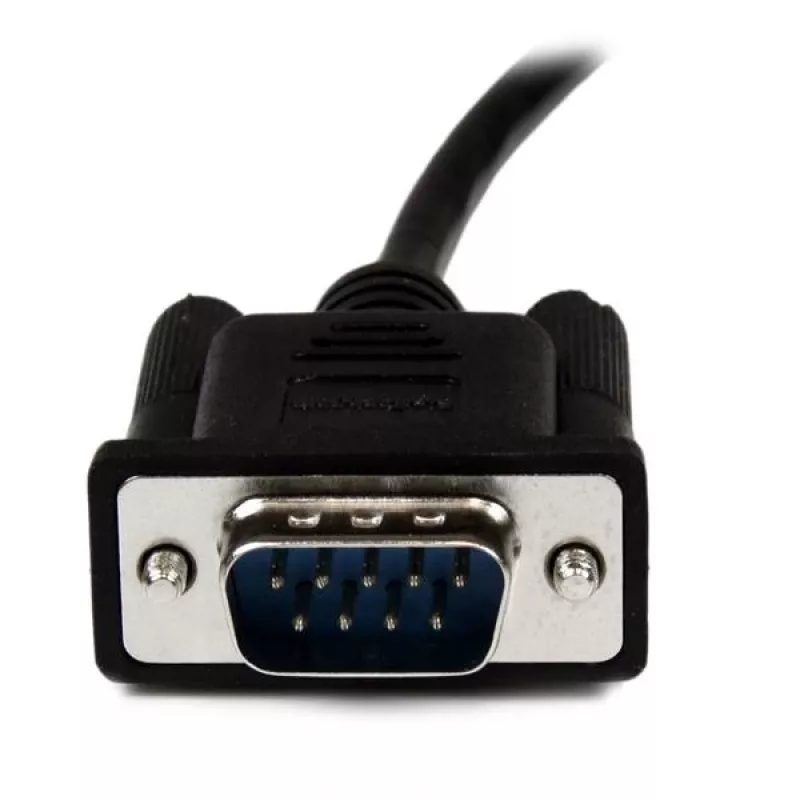 StarTech.com 2m Melns DB9 RS232 Seriālais Null Modema Kabelis F/M
