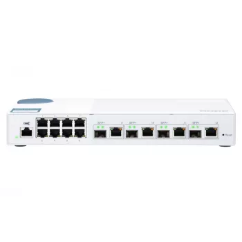 QNAP QSW-M408-4C tīkla slēdzis, pārvaldāms L2, Gigabit Ethernet (10/100/1000), balts