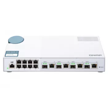 QNAP QSW-M408-4C tīkla slēdzis, pārvaldāms L2, Gigabit Ethernet (10/100/1000), balts
