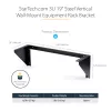 StarTech.com 3U 19 inch vertikālais sienas stiprinājuma kronšteins, sienas stiprinājuma paneļa kronšteins datu/AV/IT/datoru iekārtām, 3U statīvs skapim vai serveru telpai, atbalsta 150 mārciņas (68 kg) ietilpību