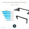 StarTech.com 3U 19 inch vertikālais sienas stiprinājuma kronšteins, sienas stiprinājuma paneļa kronšteins datu/AV/IT/datoru iekārtām, 3U statīvs skapim vai serveru telpai, atbalsta 150 mārciņas (68 kg) ietilpību