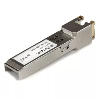 StarTech.com Cisco SFP-GE-T saderīgs SFP modulis - 10/100/1000BASE-TX, varš, RJ45, 100m