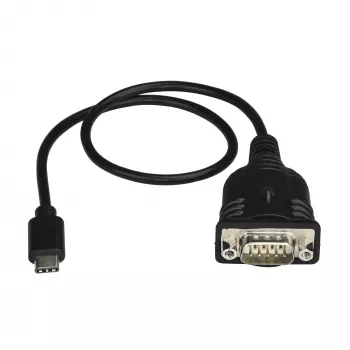 StarTech.com USB-C uz RS232 (DB9) seriālais adaptera kabelis, 40 cm, vīriešu/vīriešu